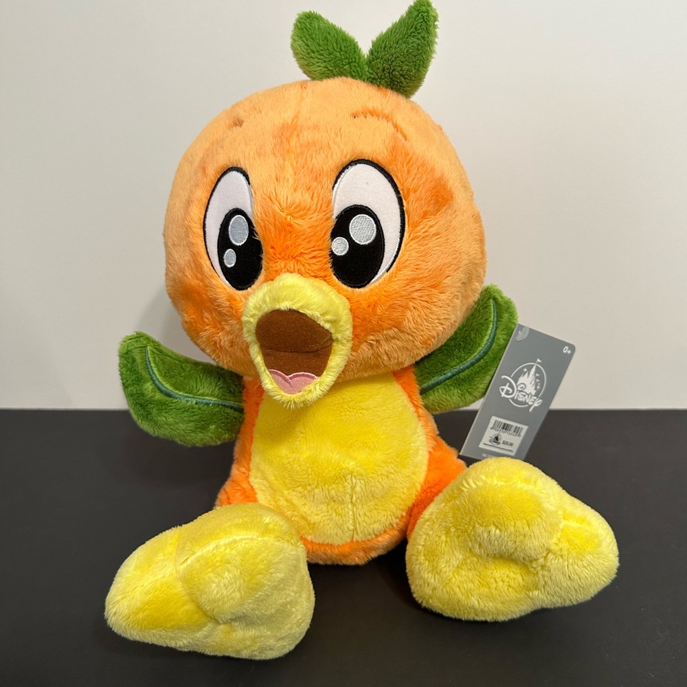 Disney Orange Bird Big Feet Plushy - Small 11”